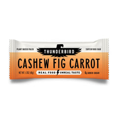 Thunderbird cashew fig carrot bar pack in display for on-the-go energy