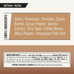 Thunderbird Real Food Bars nutty closeup shows dates and nuts for natural fuel.