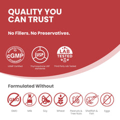 ThymoQuin bottle on a bedside nightstand to imply sleep support routine