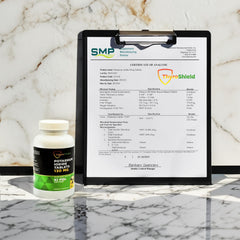 ThyroShield tablets inside bottle ready for quick emergency use