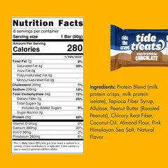 Tidetreats Crispy Rice Bar on shelf highlights grab-and-go nutrition.