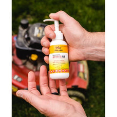 Applying Tiger Balm Arthritis Rub to an elbow demonstrates massage-friendly relief.