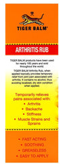 Hands rub Tiger Balm on neck and shoulders to ease stiffness.