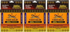 Tiger Balm Sport Rub Ultra Strength 3-pack tub for quick muscle and joint relief