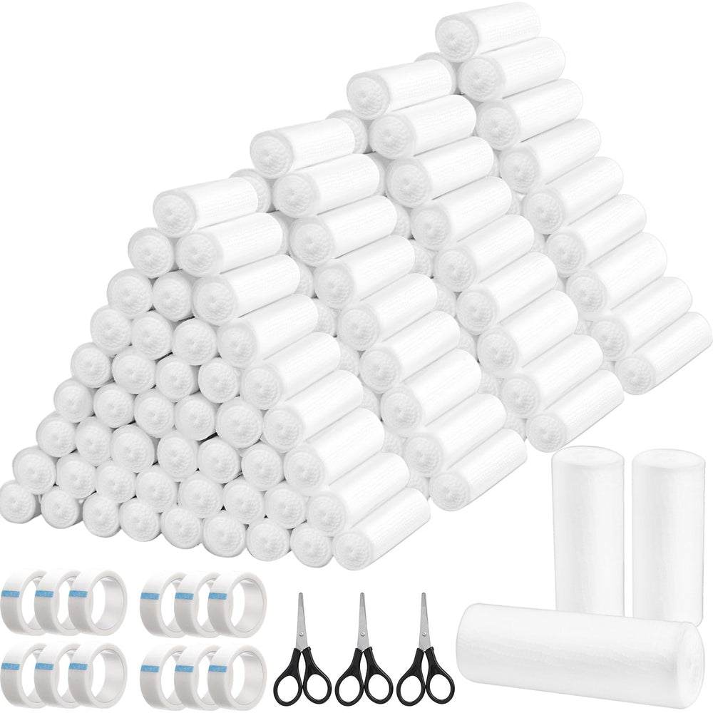 Timgle 180-pack gauze rolls bundle for home and office first aid readiness.