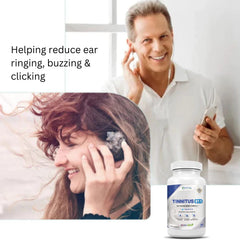 Tinnitus 911 bottle back label, clear ingredients and usage notes.