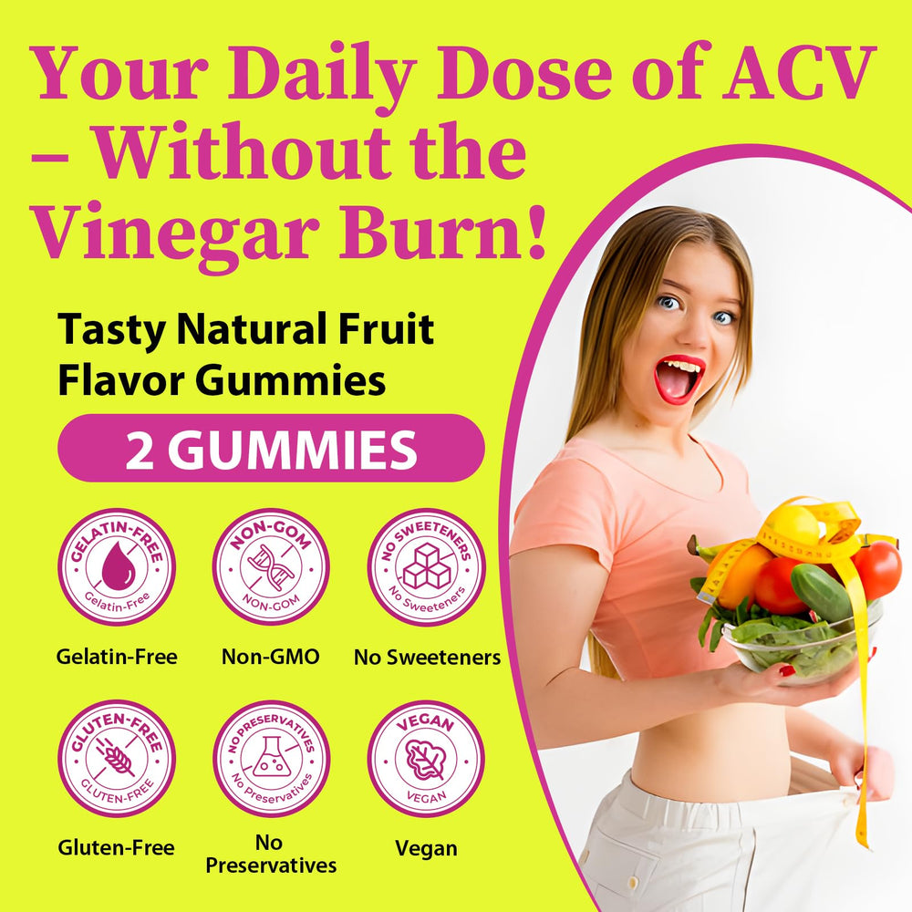 Tisestence Apple Cider Vinegar Gummies label detail suggests vegan and non-GMO benefits.