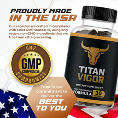 Titan Vigor US manufacturing scene conveys quality and safety.