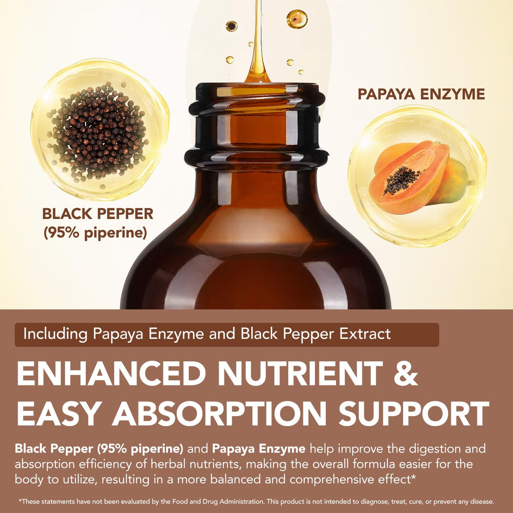 Tiuedu enzymes blend visualization suggesting improved digestion support.