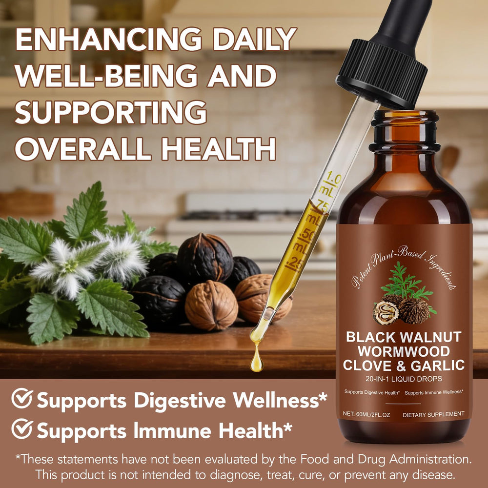 Tiuedu herbal blend ingredients displayed, featuring the 20-in-1 formula.
