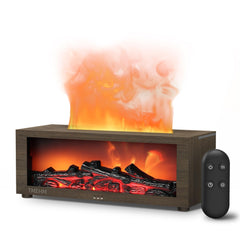 TMEHM fireplace flame screen diffuser creates cozy ambience with humidified air.