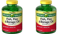 TNDCKP Spring Valley oil softgels in a two-pack bottle for daily heart-supporting nutrition