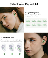 TOAPEX 8-tip sizes ensure personalized seal for varied ear shapes