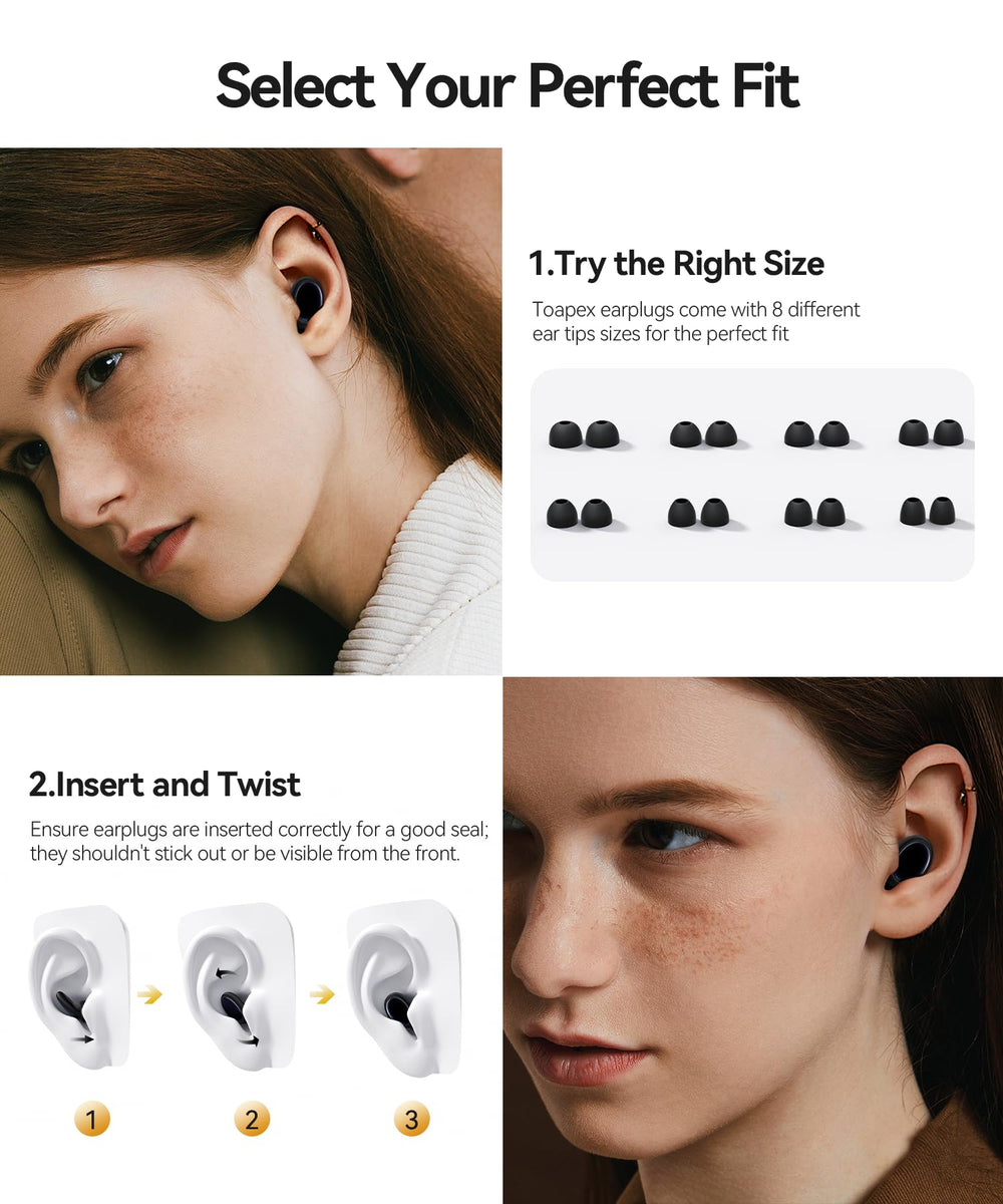 TOAPEX compact storage case for portable earplugs on the go