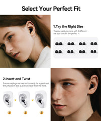 TOAPEX compact storage case for portable earplugs on the go