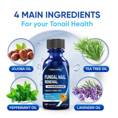 Tobcharm toenail application on nail showing topical treatment use.