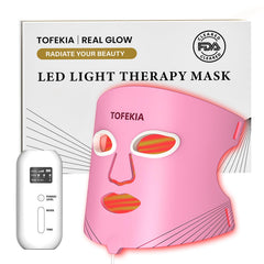 TOFEKIA face mask close-up, convenient at-home skincare for acne and wrinkles.