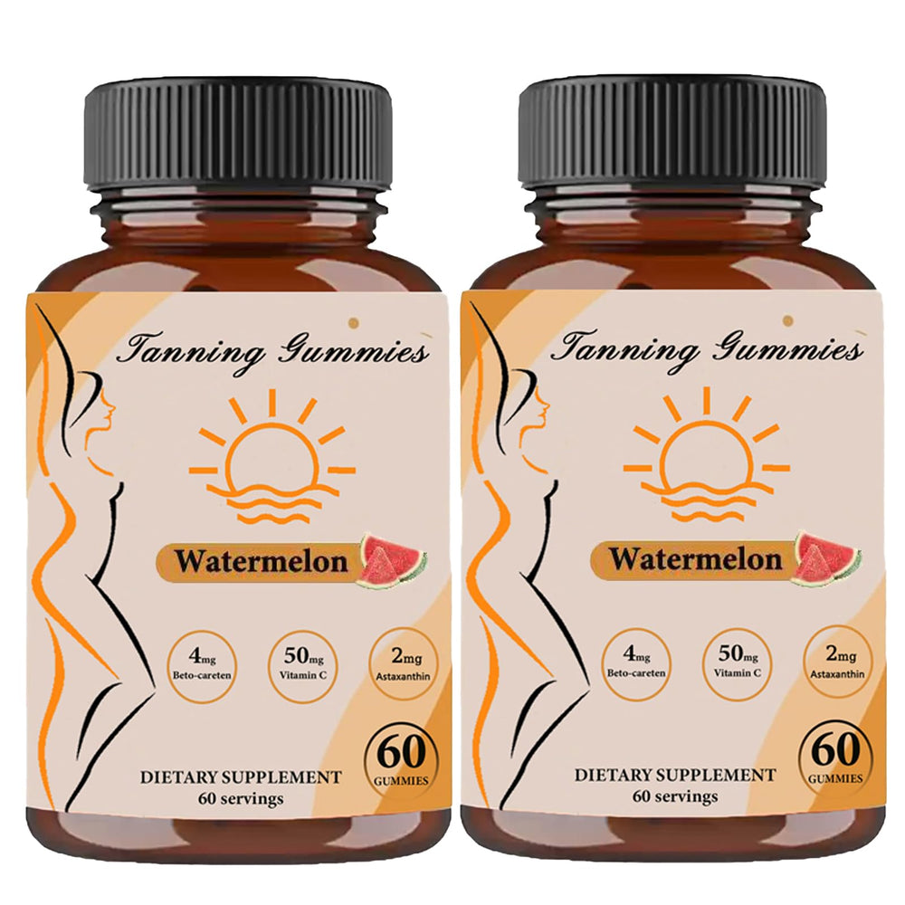 TOGOLIUN tanning gummies bottle front view for convenient daily use