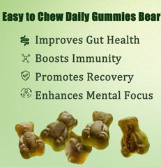 TOGOLIUN Greens Gummies packaging side with nutrition info.