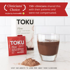 Soy-free label on Toku Flow product packaging