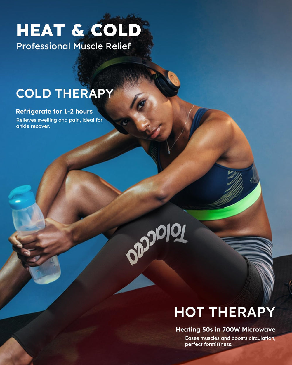 Tolaccea leak-proof design prevents spills during cold or heat therapy sessions.