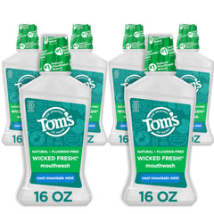 Tom's of Maine Wicked Fresh bottle with Cool Mountain Mint for lasting freshness
