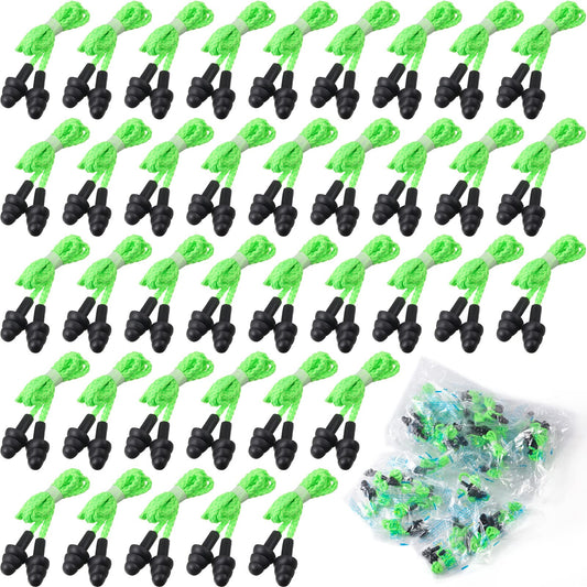 Tondiamo earplugs green-and-black-pack-200-pairs for everyday noise reduction