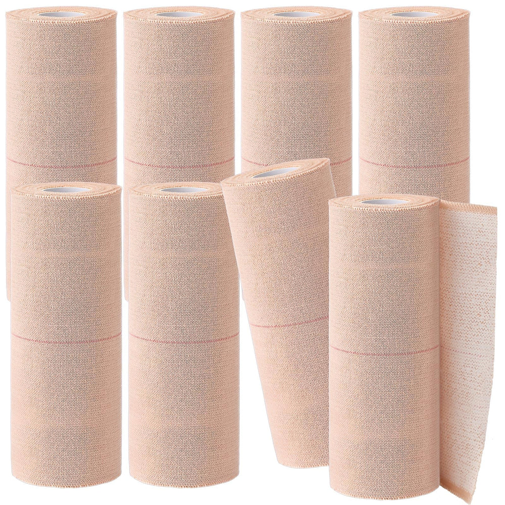 Tondiamo elastic tape eight rolls, 6-inch by 5-yard, ready for wraps.