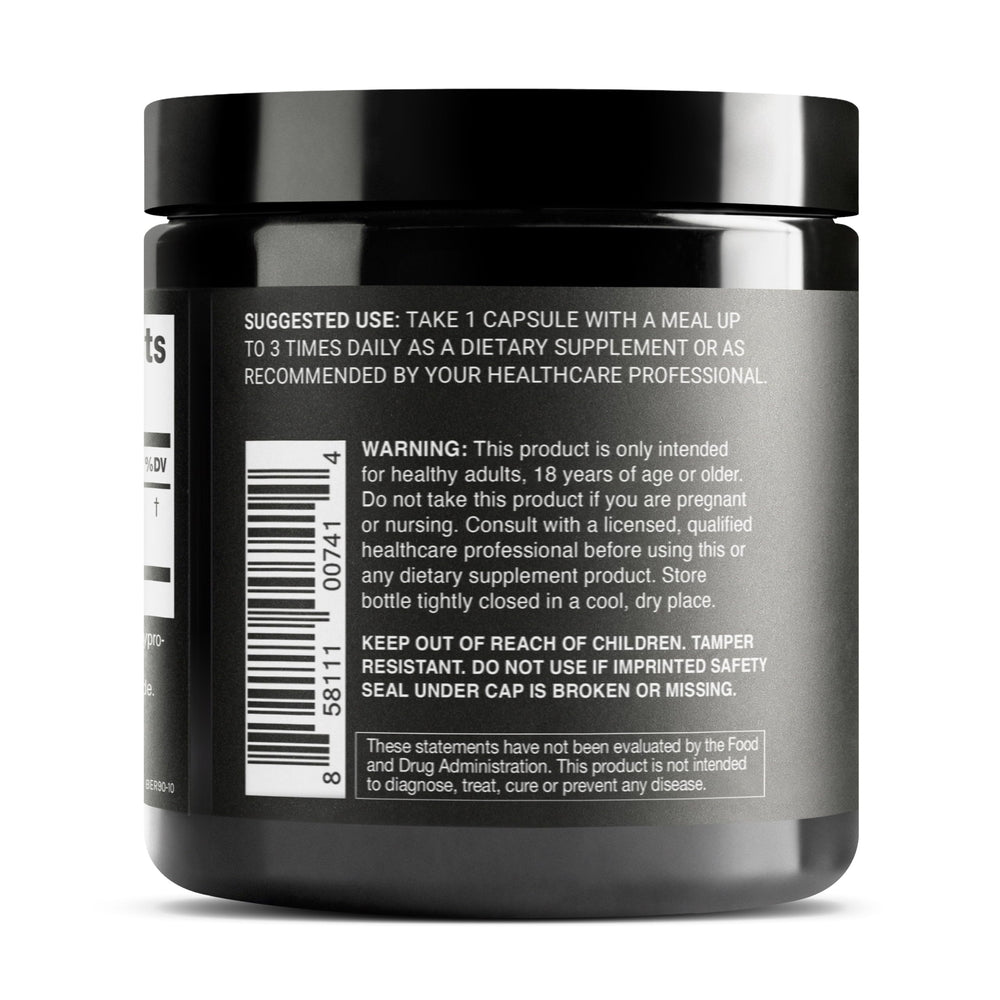 Toniiq Berberine HCl 90-capsule package highlighting value and dosing consistency