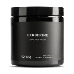 Toniiq Berberine HCl Himalayan bottle on shelf highlighting premium potency for daily routines