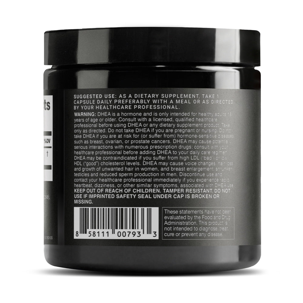 Toniiq DHEA 100mg produced in USA in GMP-certified facility