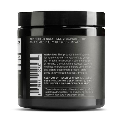 Toniiq Quercetin bottle measuring cap shows 120 capsules