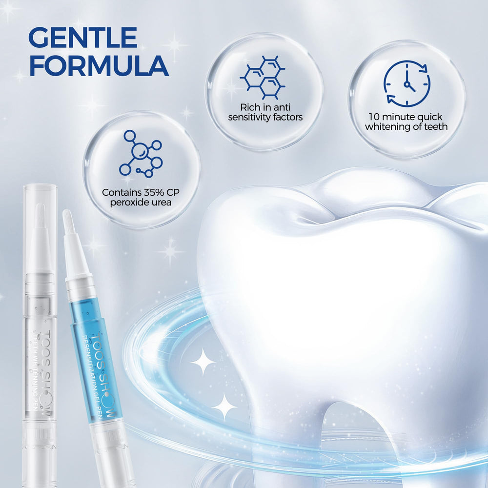 Toos Show LED accelerator light on enables faster whitening sessions