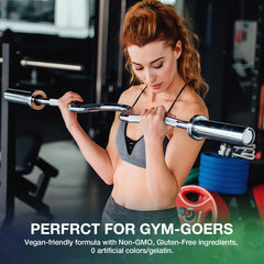 TOPCAPAK Creatine Gummies serving image highlights 5g per serving for performance support.
