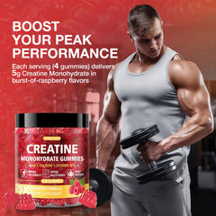 TopCAPAK Creatine Gummies in gym bag for on-the-go supplementation