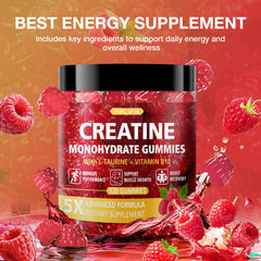 TopCAPAK Creatine Gummies four gummies per serving illustrating 5g creatine monohydrate