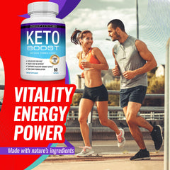 Toplux Keto Boost lifestyle plan imagery suggesting a keto-friendly routine.