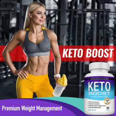 Toplux Keto Boost with a glass of water ready for daily ritual.