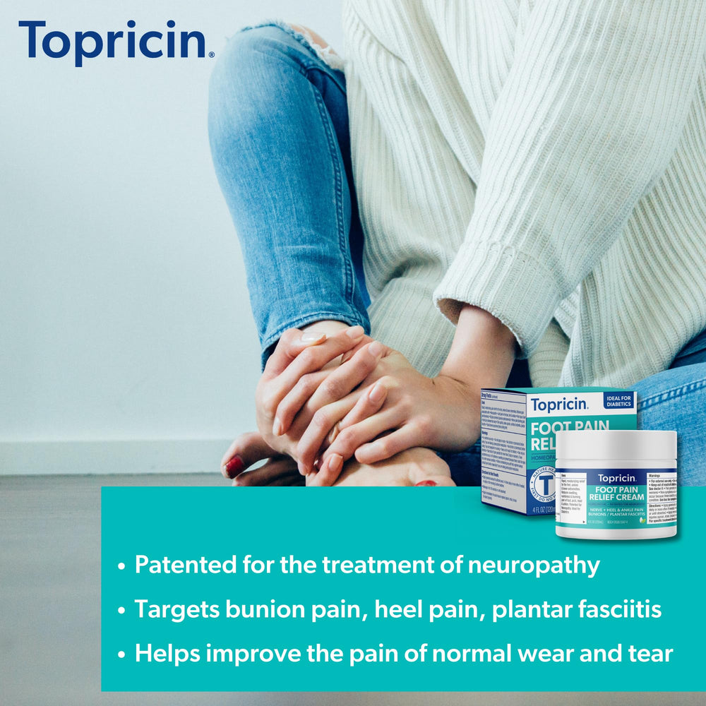 Close-up of the Topricin texture showing a smooth, odor-free formula