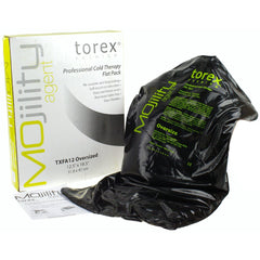 Torex Cold Pack Black Oversize front view showing large coverage for swelling relief