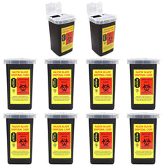 TorSor 10-pack sharps container box keeps blades safely contained for tattoo studios