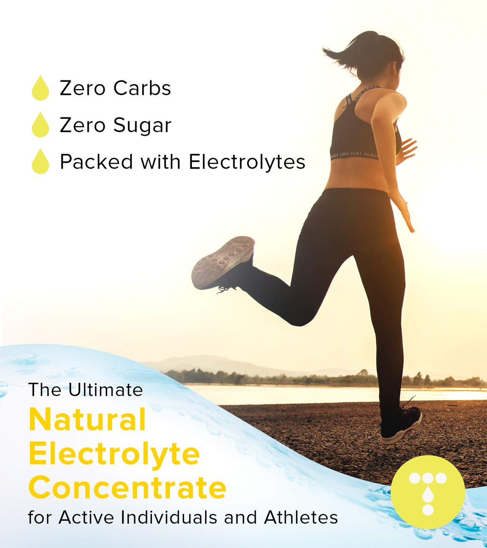 Total Hydration Daylyte electrolyte drops bottle with dropper enables easy dosing.