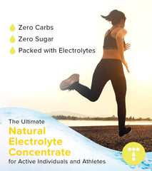 Total Hydration Daylyte electrolyte drops bottle with dropper enables easy dosing.