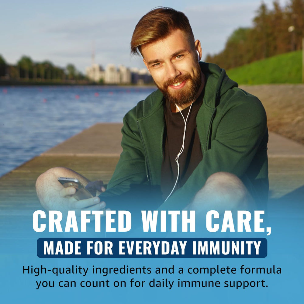 Total Nutra Vitamin C D Zinc pill showcases core immune nutrients.