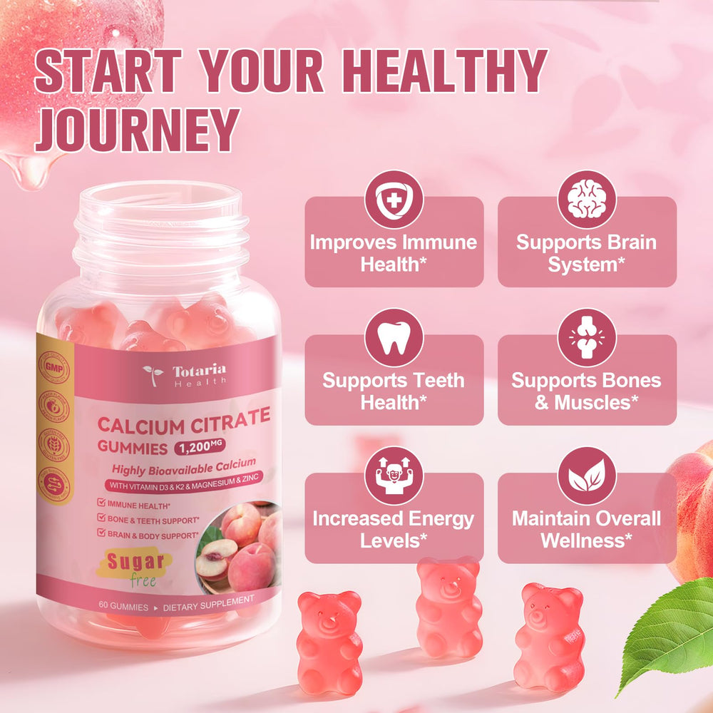 Totaria gummies with D3 and K2, magnesium, and zinc for daily wellness