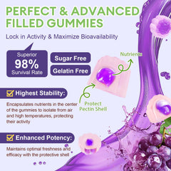 Totaria digestive enzymes blend label, highlighting ingredients for better nutrient absorption.