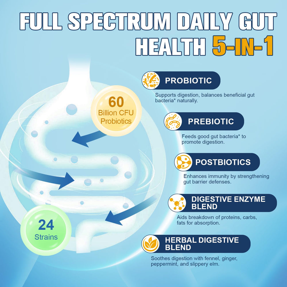 Totaria digestive enzymes graphic illustrating 14 enzymes aiding digestion