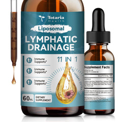 Totaria Liposomal Drops used with a lymphatic massage routine