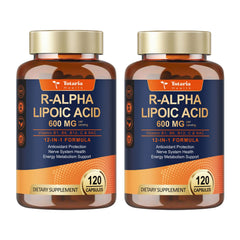 Totaria R-ALA 600mg bottle for nerve support and antioxidant protection.