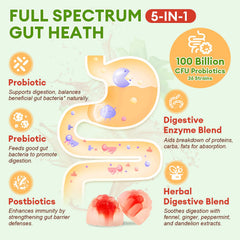 Totaria peppermint-ginger gummy image hints at soothing digestion.
